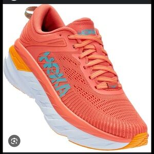 Hoka Bondi 7 Running Shoes Camellia/Coastal Shade